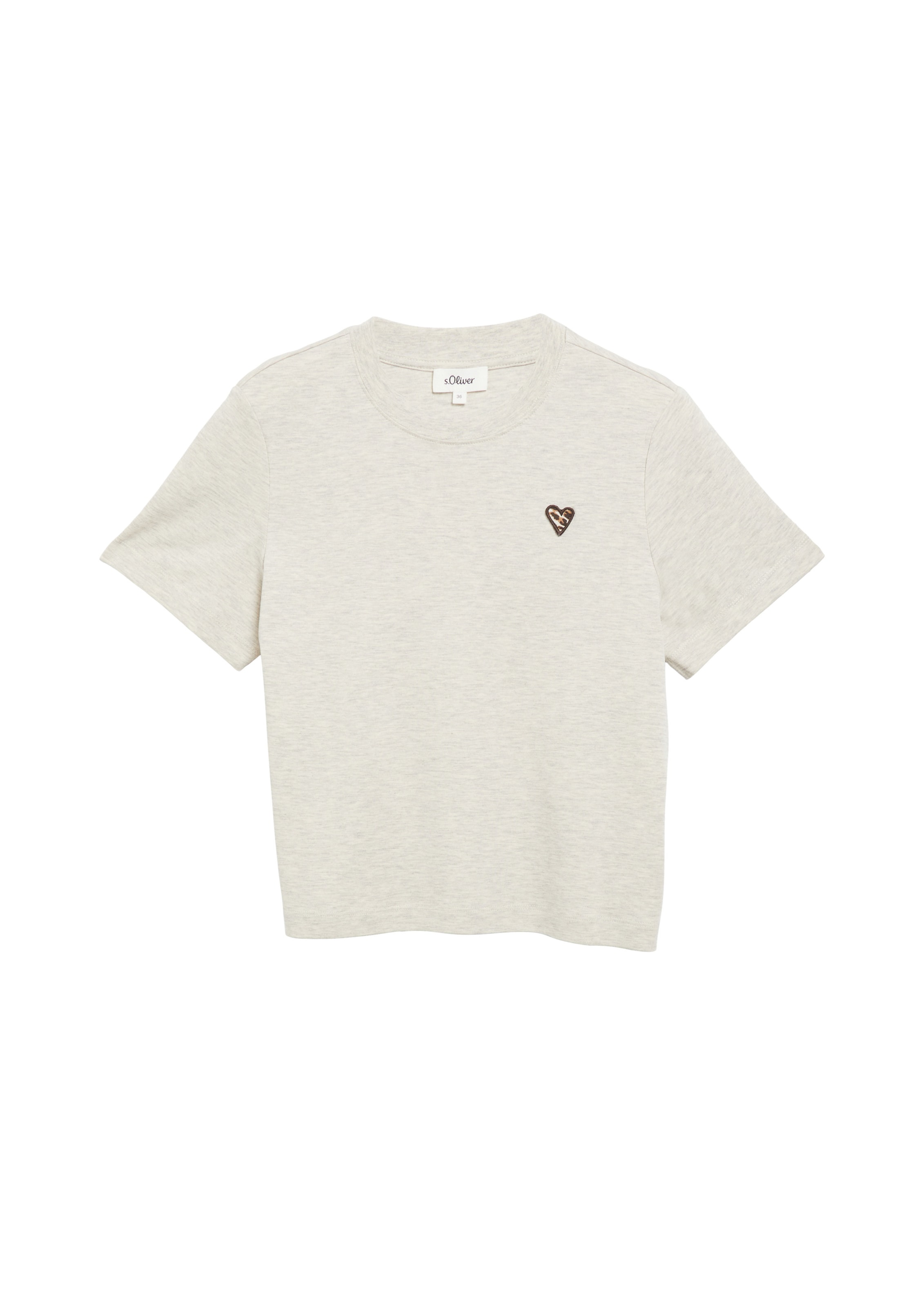 s.Oliver T-Shirt in Beige: Vorderseite