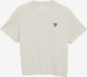 T-shirt s.Oliver en beige : devant