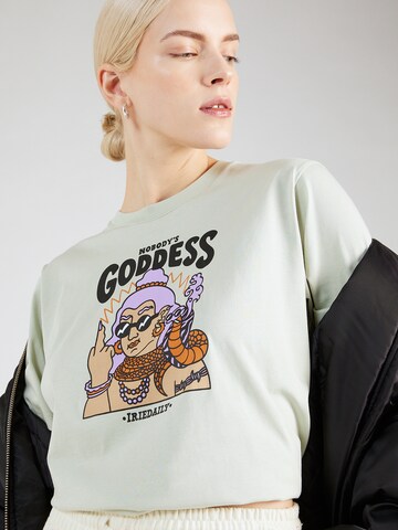 Iriedaily Shirt 'No Goddess' in Groen