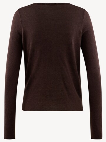 Tamaris Gebreid vest in Bruin