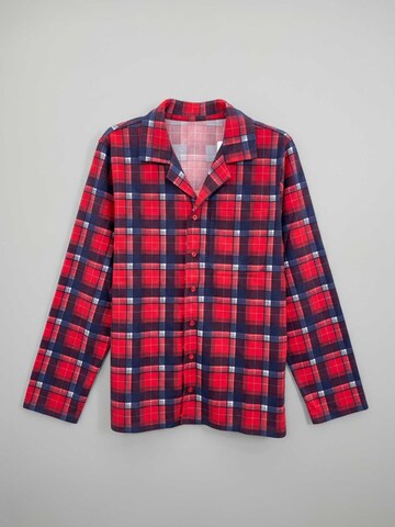 PANTONECLO Pyjama lang 'Pantoneclo Men’s Nightwear Set' in Rood