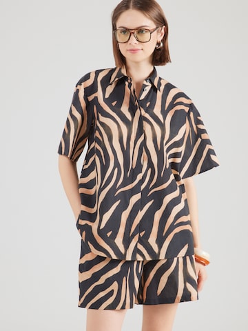 HUGO - Blusa 'Camule-1' en beige: frente