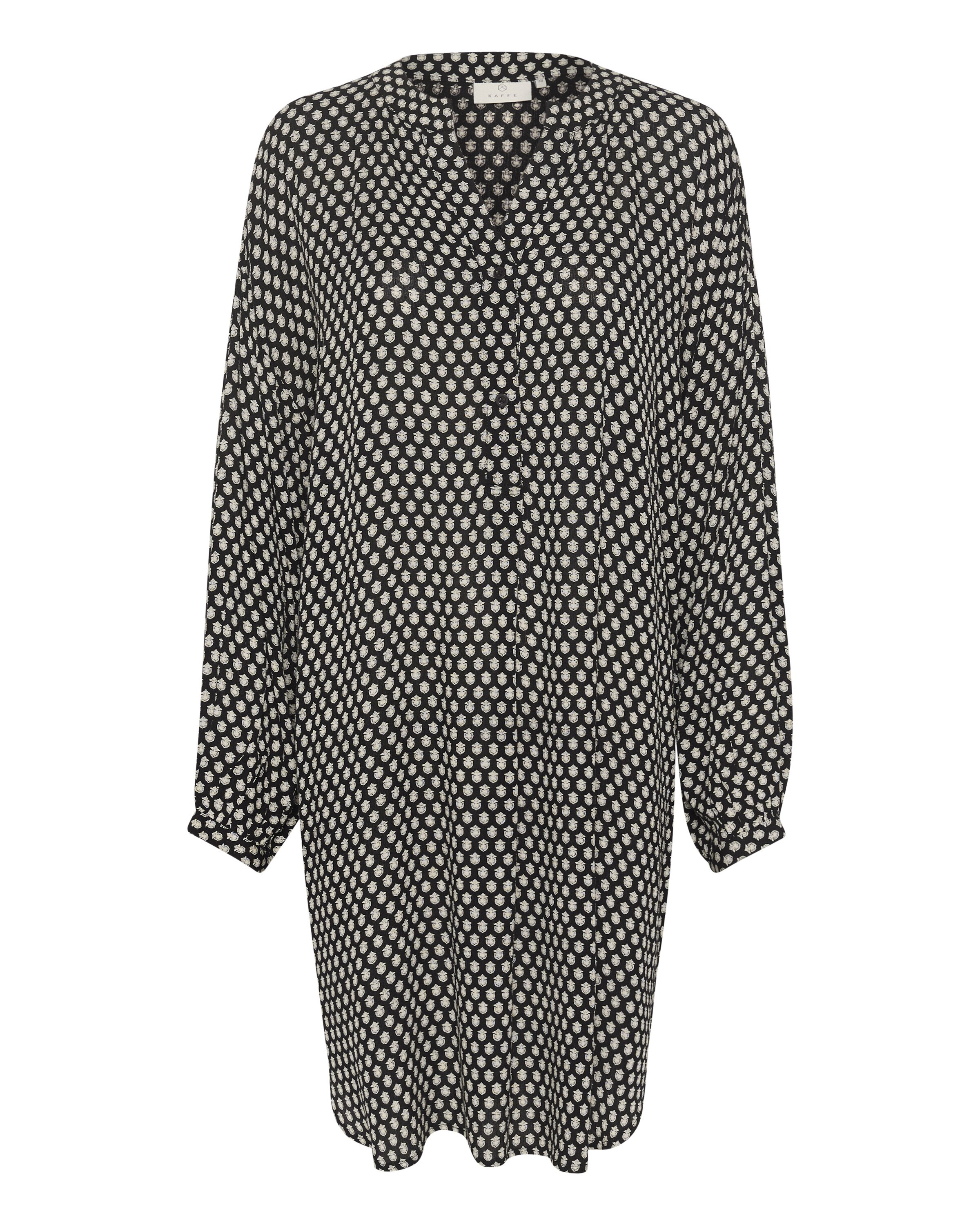 Robe-chemise 'Karina' Kaffe en noir : devant