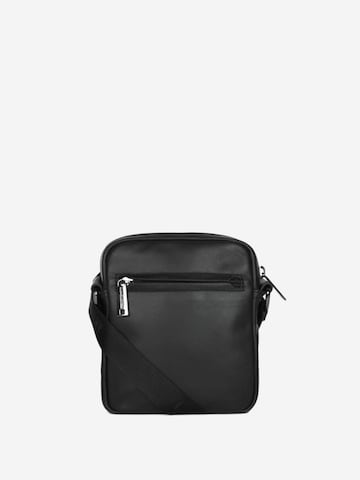 LANCASTER ParisTorba preko ramena 'Lancaster Sacoche Cuir SOFT VINTAGE' - crna boja
