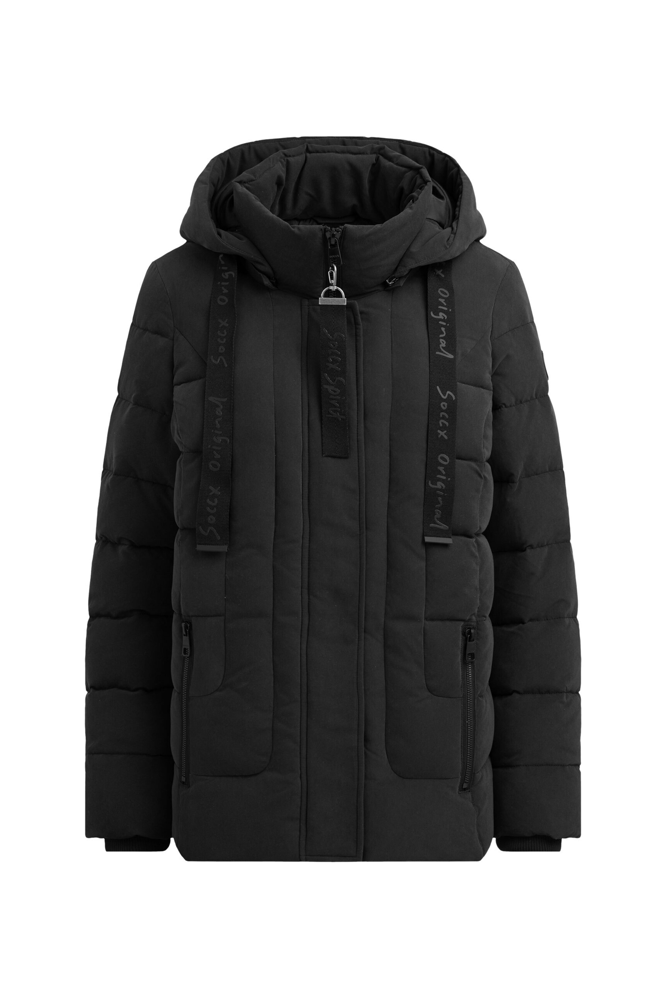 Soccx Jacke in Schwarz: Vorderseite