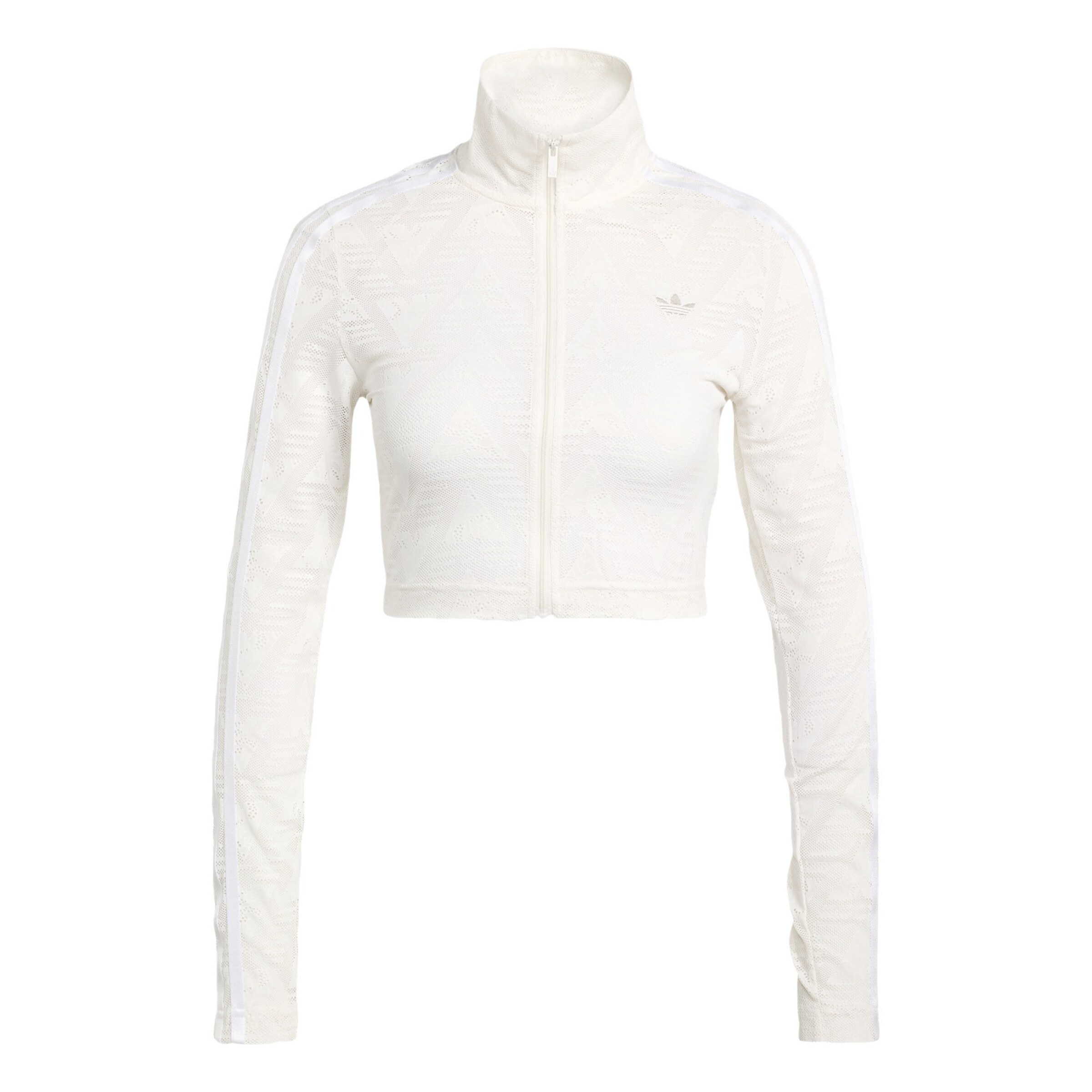 ADIDAS ORIGINALS Gebreid vest 'Firebird Classic' in Wit: voorkant