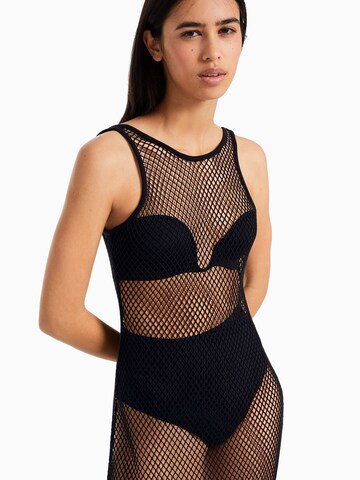 Rochie tricotat de la Bershka pe negru