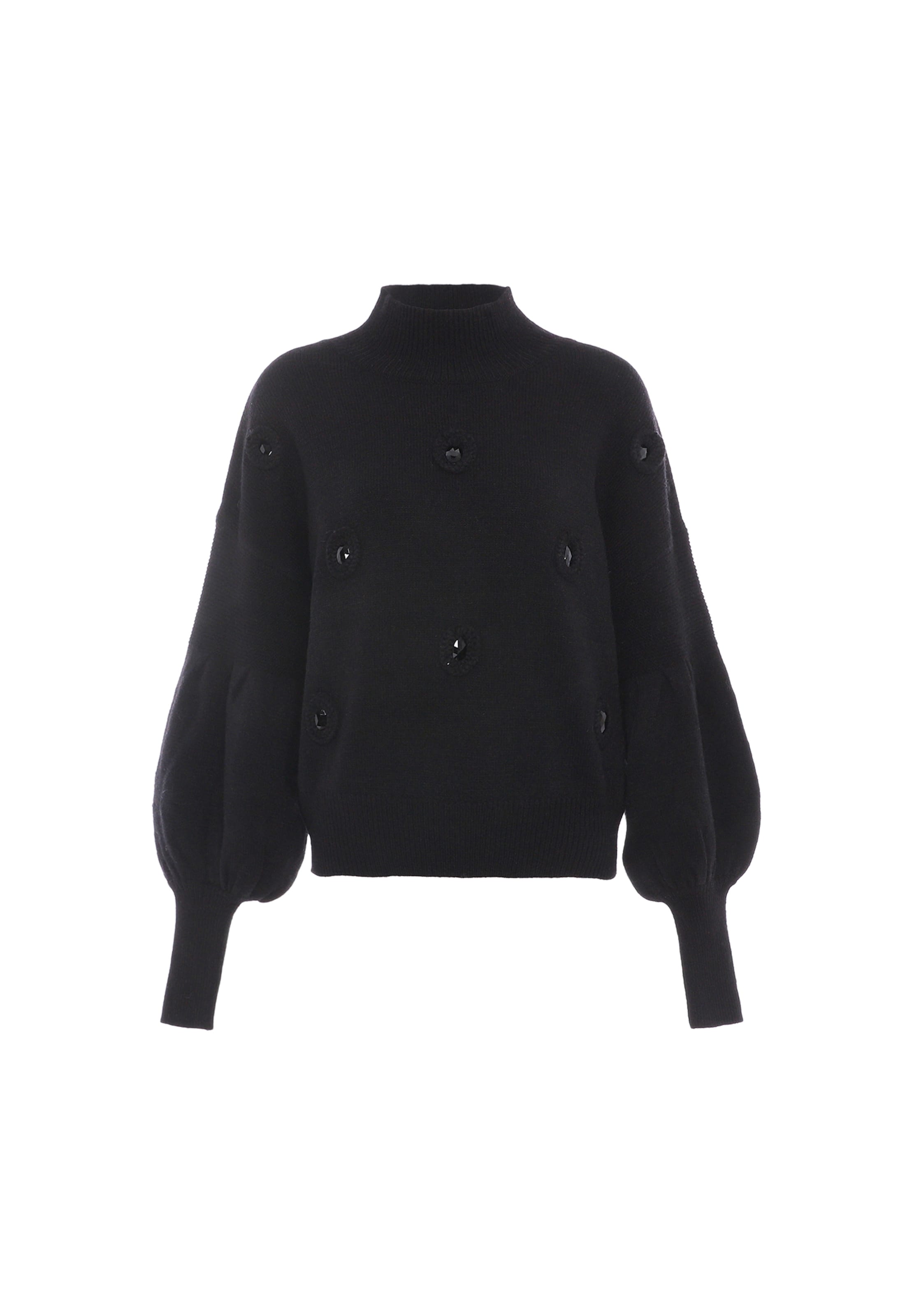 faina Pulóver - fekete: elől