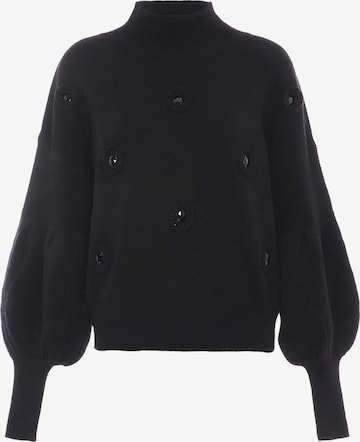 Pull-over faina en noir : devant