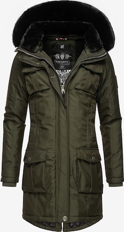 NAVAHOO Weatherproof jacket 'Tiniis' in Green: front