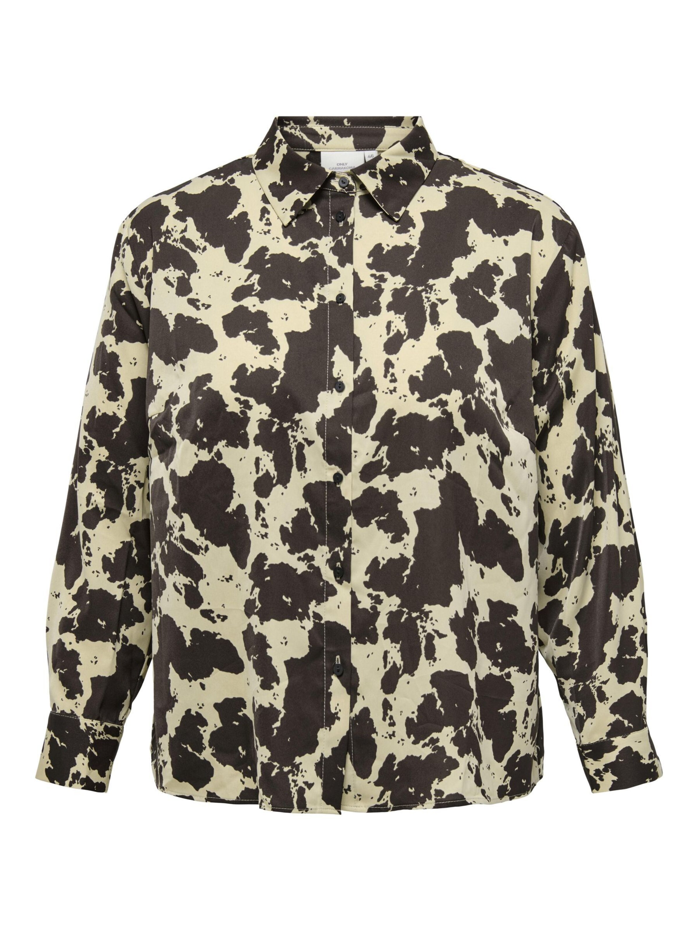 ONLY Carmakoma Bluse 'CARColacow' in Grau: Vorderseite