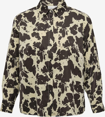 ONLY Carmakoma - Blusa 'CARColacow' en gris: frente