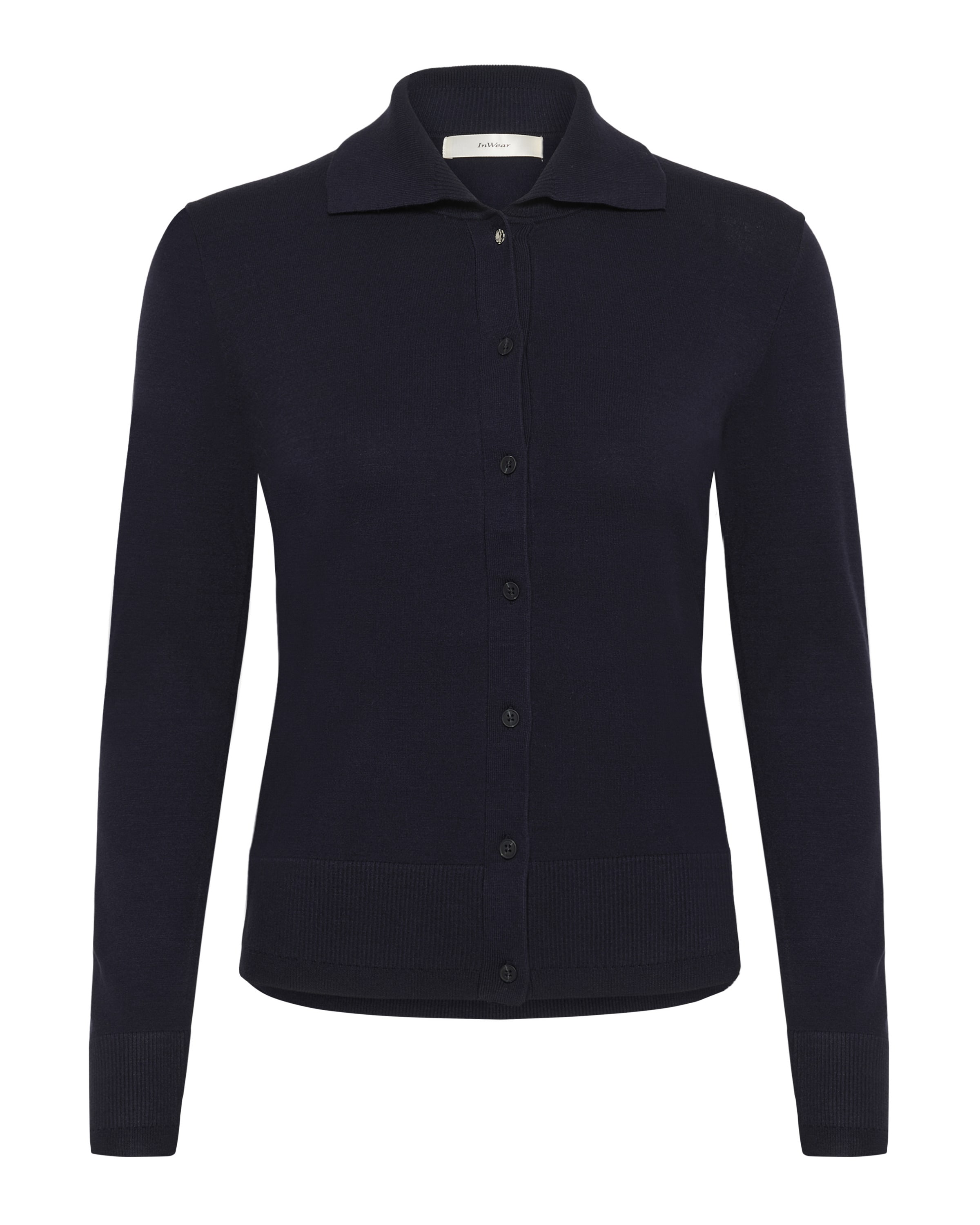 InWear Gebreid vest 'MIKOIW' in Blauw: voorkant