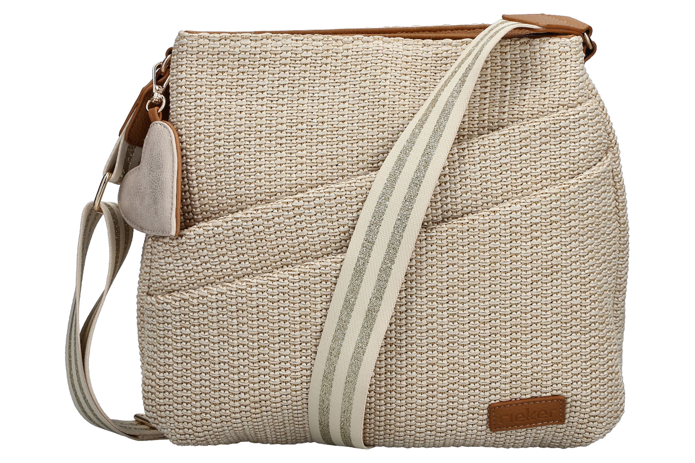 Sac bandoulière Rieker en beige : devant