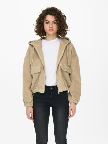 Veste mi-saison 'ONLKenzie' ONLY en beige : devant