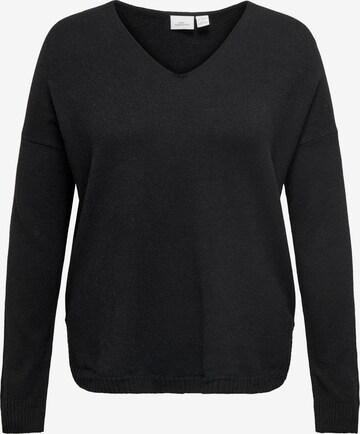 Pull-over 'Margareta' ONLY Carmakoma en noir : devant