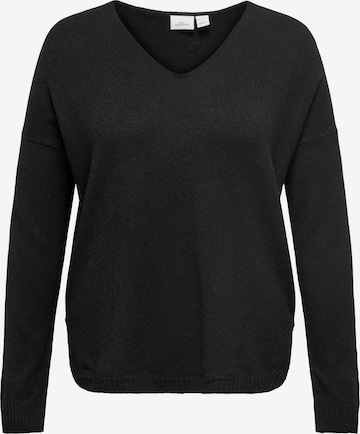 ONLY Carmakoma - Pullover 'Margareta' em preto: frente