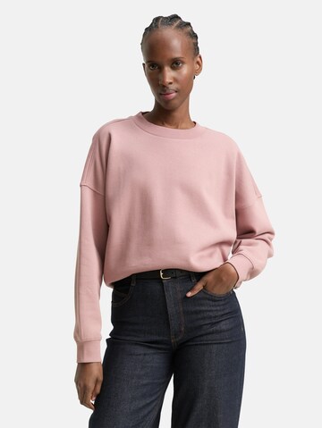 TOM TAILOR DENIM Sweatshirt in Pink: front