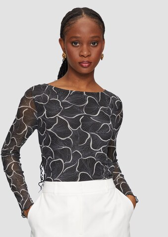 s.Oliver BLACK LABEL Shirt in Schwarz