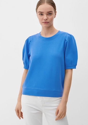 Sweat-shirt s.Oliver en bleu : devant