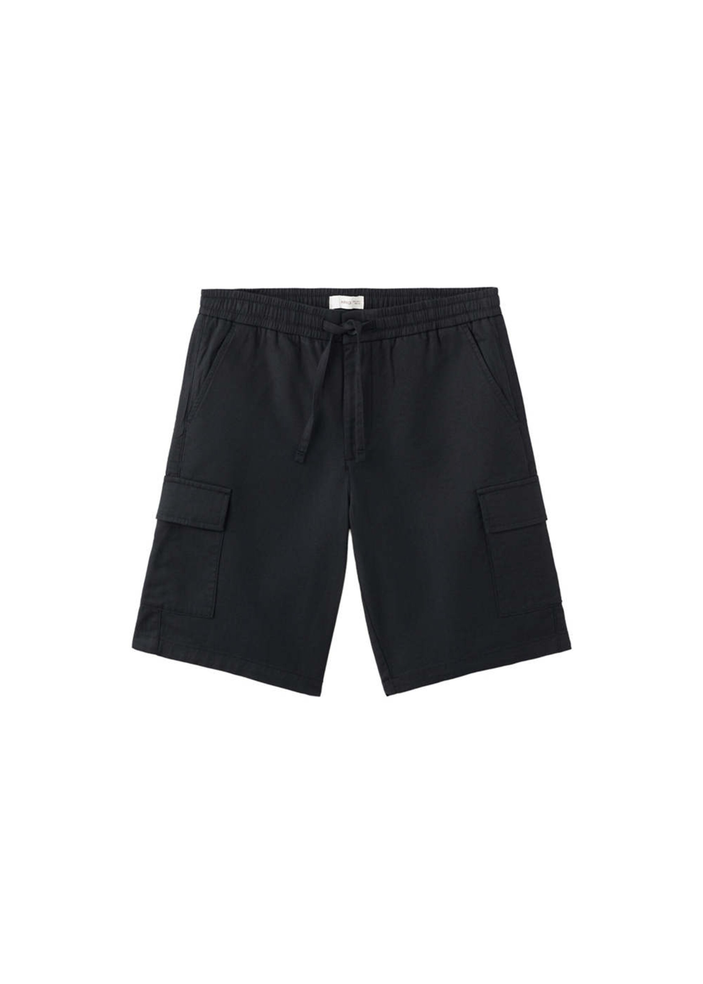 MANGO TEEN Regular Pants 'Armybl' in Black: front