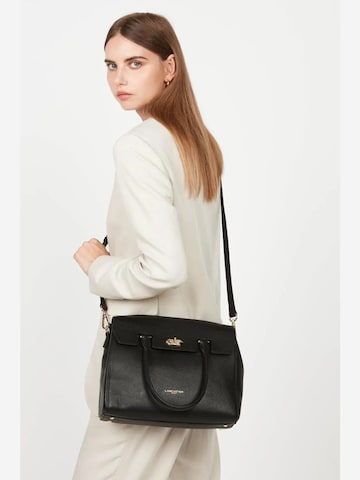 LANCASTER ParisRučna torbica 'Lancaster Sac à Rabat Foulonné Milano L Noir' - crna boja