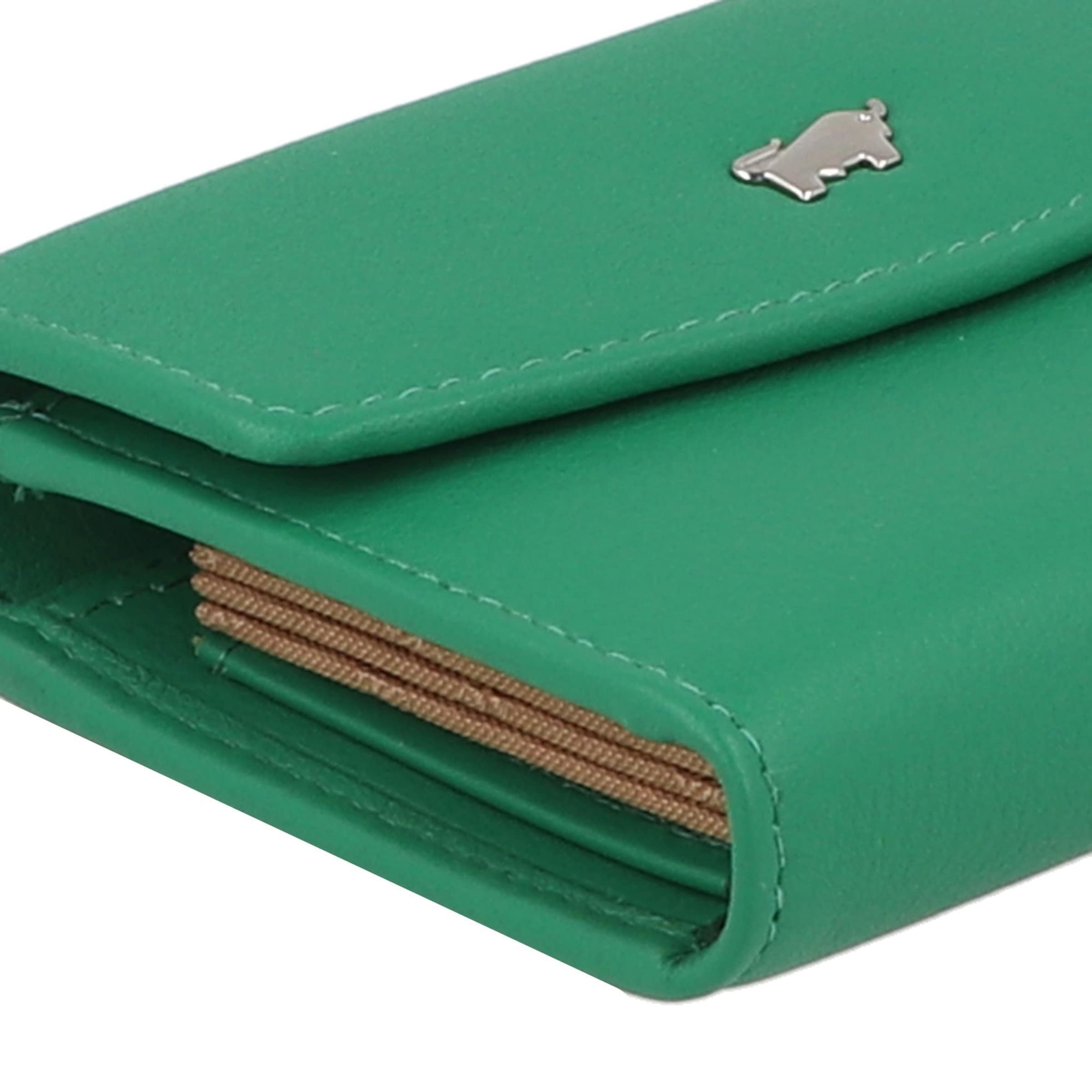 Braun Büffel Wallet 'Joy' in Green