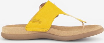 GABOR T-Bar Sandals 'Dianette' in Yellow