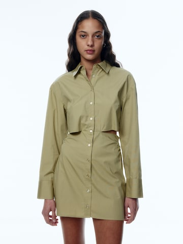 EDITED Платье-рубашка 'Chalyse' в Зеленый: спереди