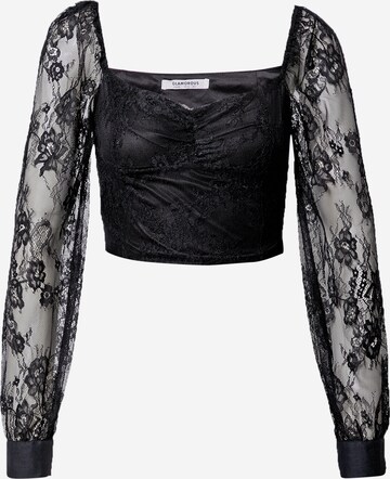 GLAMOROUS Blouse in Zwart: voorkant