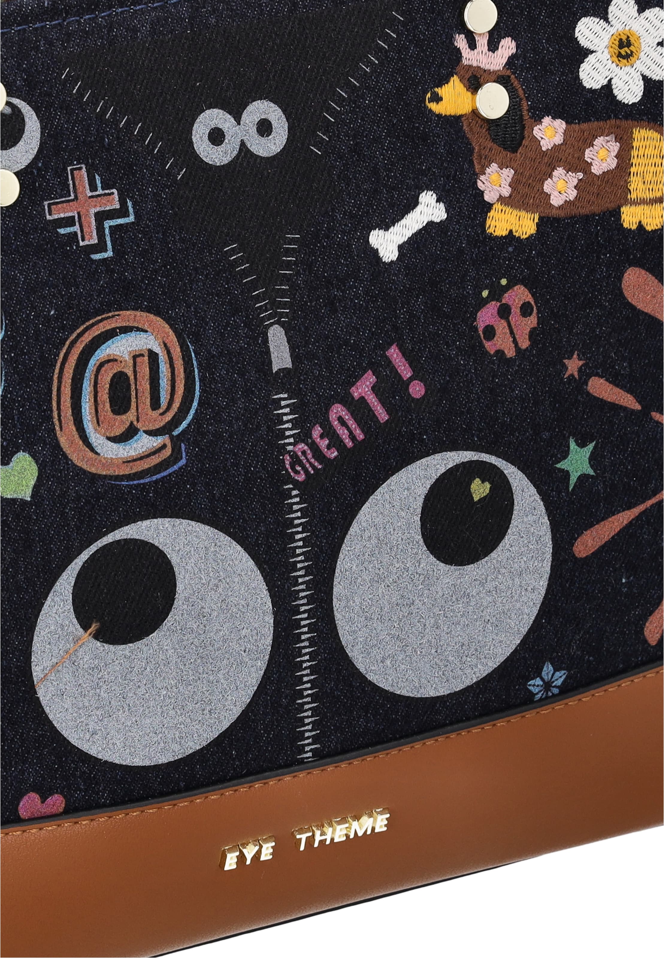myMo Pop - Bolso de mano 'Eye Theme' en negro