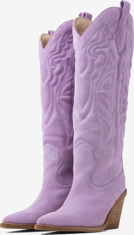 BRONX Cowboy Boots 'New-Kole' in Purple