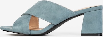 Mule 'Carah' Celena en bleu : devant