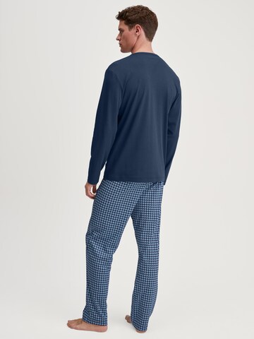 CALIDA Long Pajamas 'Relax Streamline' in Blue