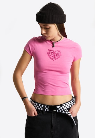 Tricou 'Barbed Heart' de la VANS pe roz: față