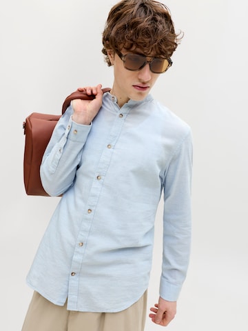 JACK & JONES Regular fit Button Up Shirt in Blue
