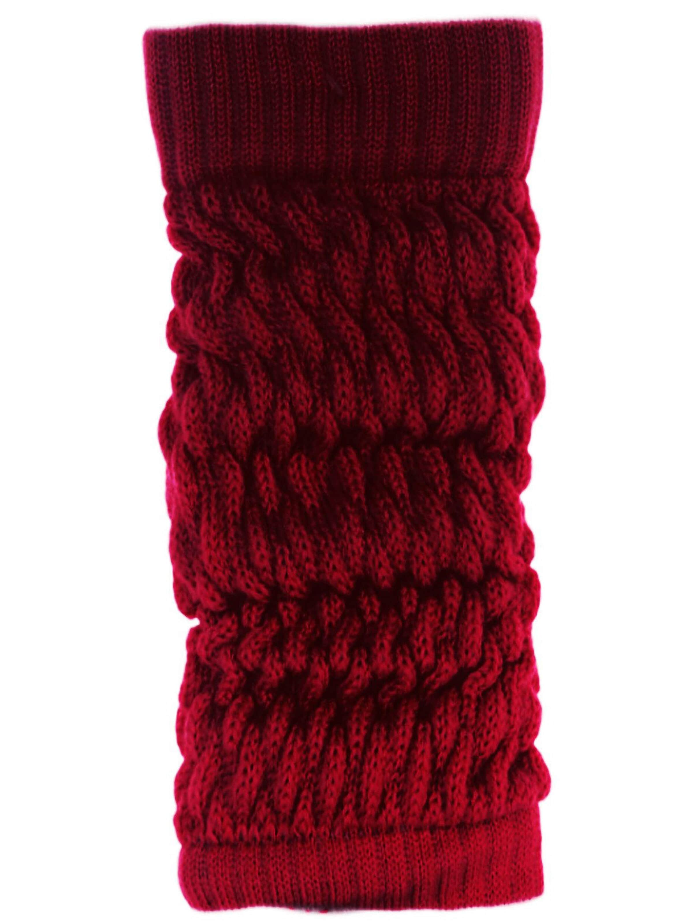 La Bortini Leg warmers in Red: front