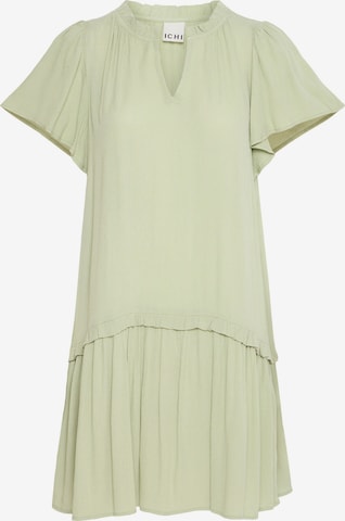 ICHI Dress ' IHMARRAKECH ' in Green: front