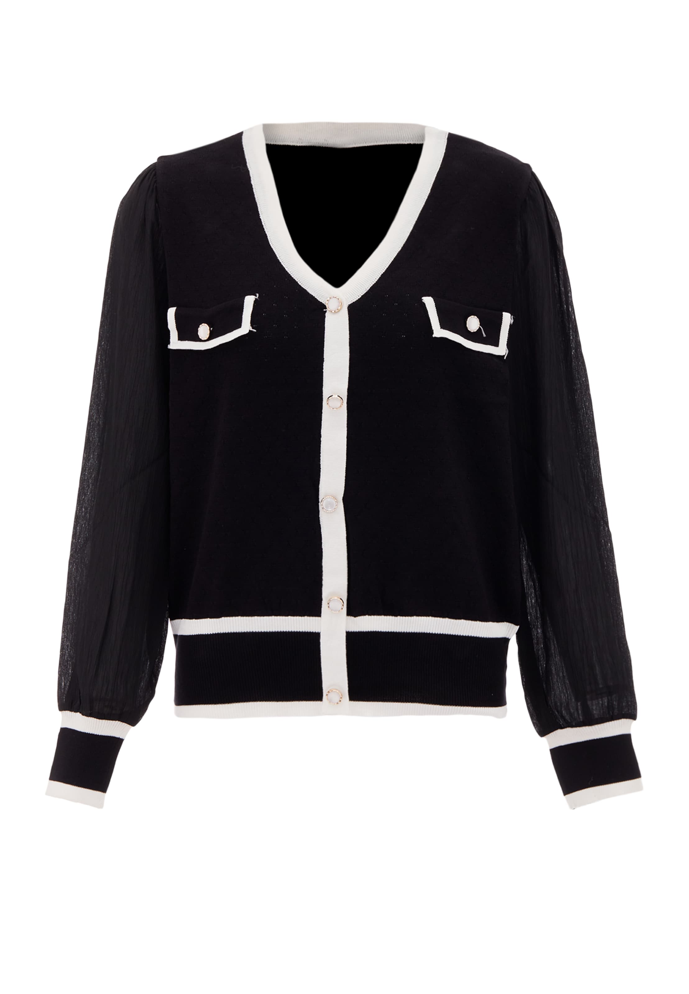 CHANI - Casaco de malha em preto: frente