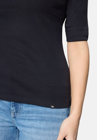 zero Basic Shirt mit U-Boot-Ausschnitt in Blau