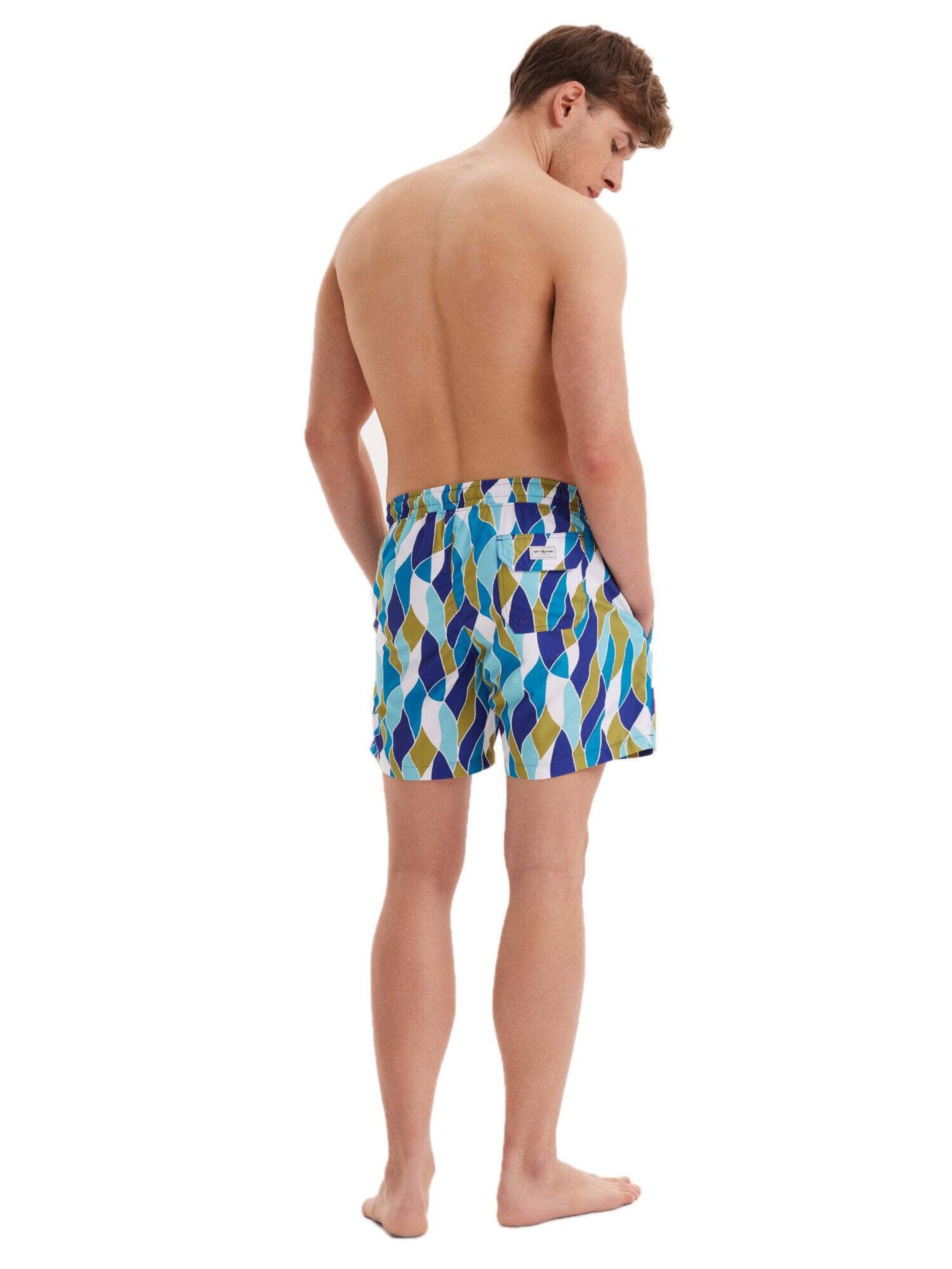 WESTMARK LONDON Board Shorts 'Geometric' in Blue