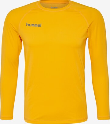 Hummel Functioneel shirt in Geel: voorkant