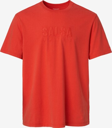 Salsa Jeans T-Shirt in Rot: predná strana
