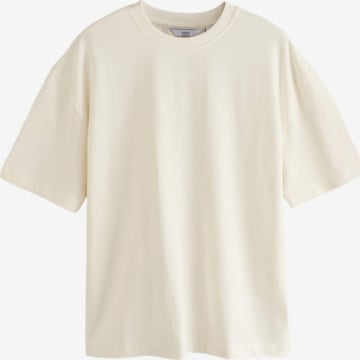 T-Shirt Next en blanc : devant