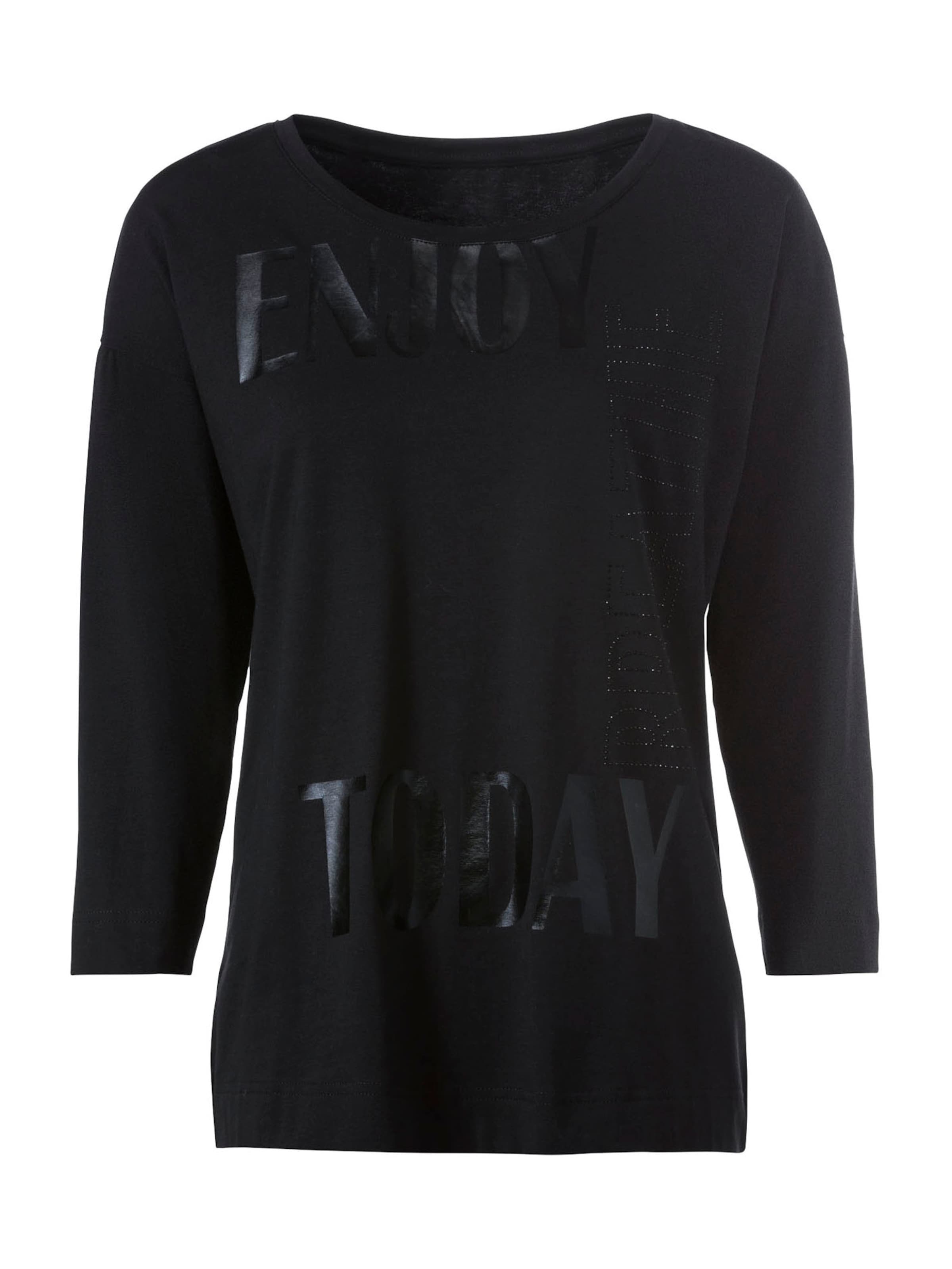 juoda heine Marškinėliai: priekis