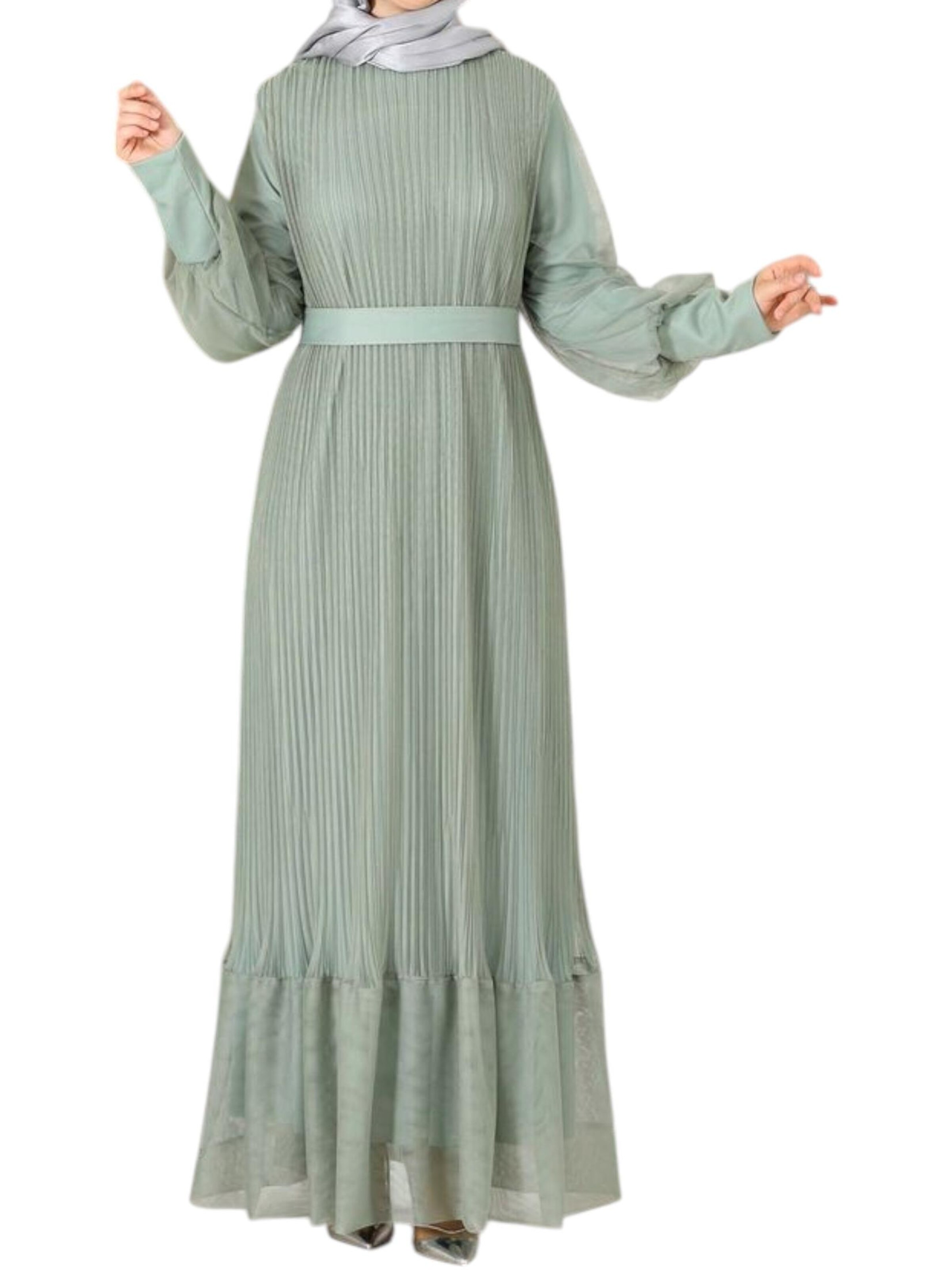 fashionshowcase Festkjole 'BEGÜM' i grøn