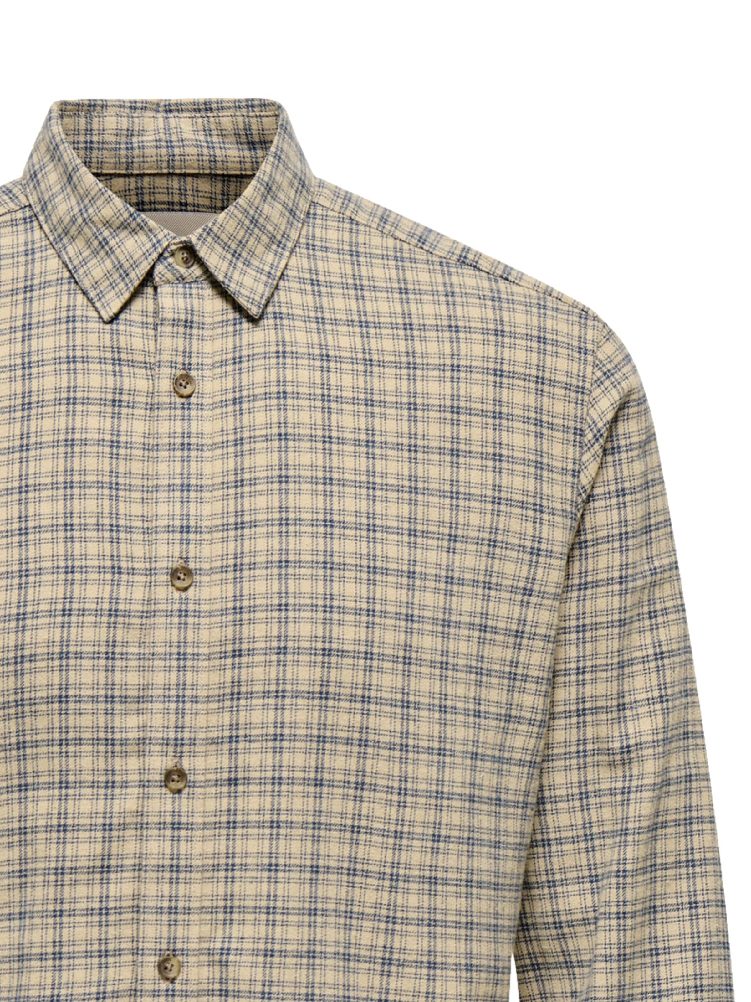 Slim fit Camicia 'Gudmund' di Only & Sons in beige