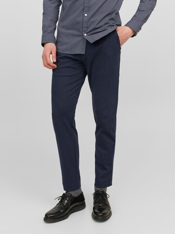 Coupe slim Pantalon 'MARCO' JACK & JONES en bleu : devant