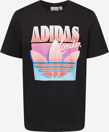 ADIDAS ORIGINALS Shirt 'Key City London Brand' in Black: front