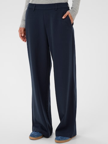 Kaffe Широки крачоли Панталон 'KAvalley' в синьо: отпред